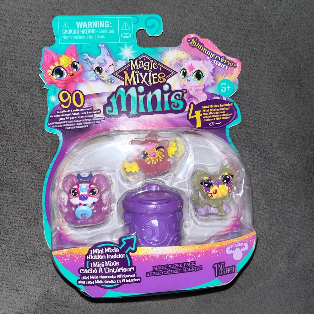 🆕 MAGIC MIXIES MINIS SHIMMERVERSE SERIES, 4 MINI MIXIES INCLUDED,